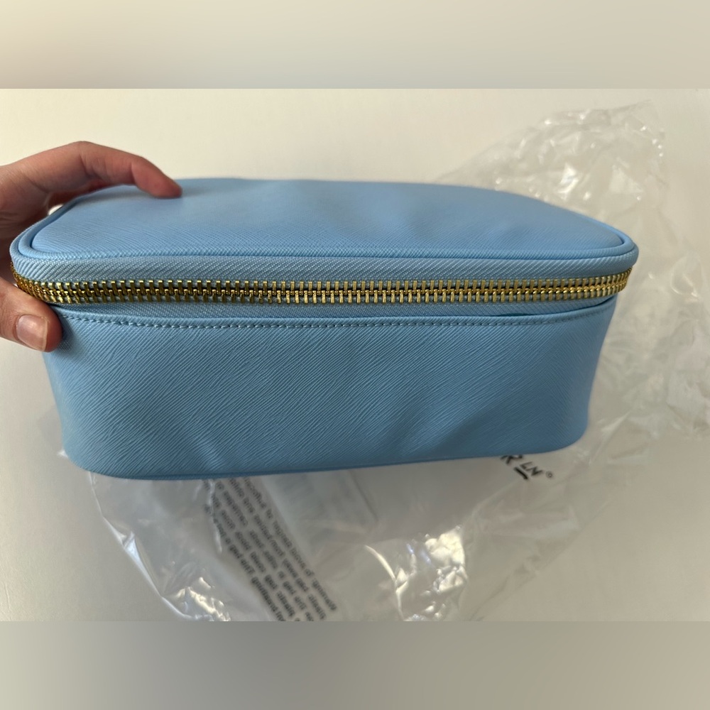 New Stoney Clover Lane Open Top Mirror Pouch- Periwinkle